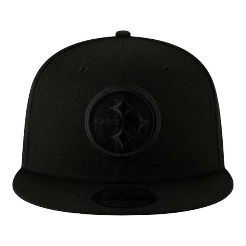 Pittsburgh Steelers Black on Black Basic New Era 9FIFTY Snapback Hat