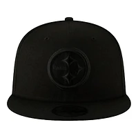 Pittsburgh Steelers Black on Black Basic New Era 9FIFTY Snapback Hat