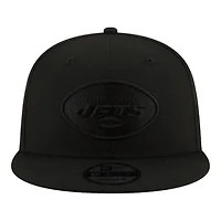New York Jets Black on Black Basic New Era 9FIFTY Snapback Hat