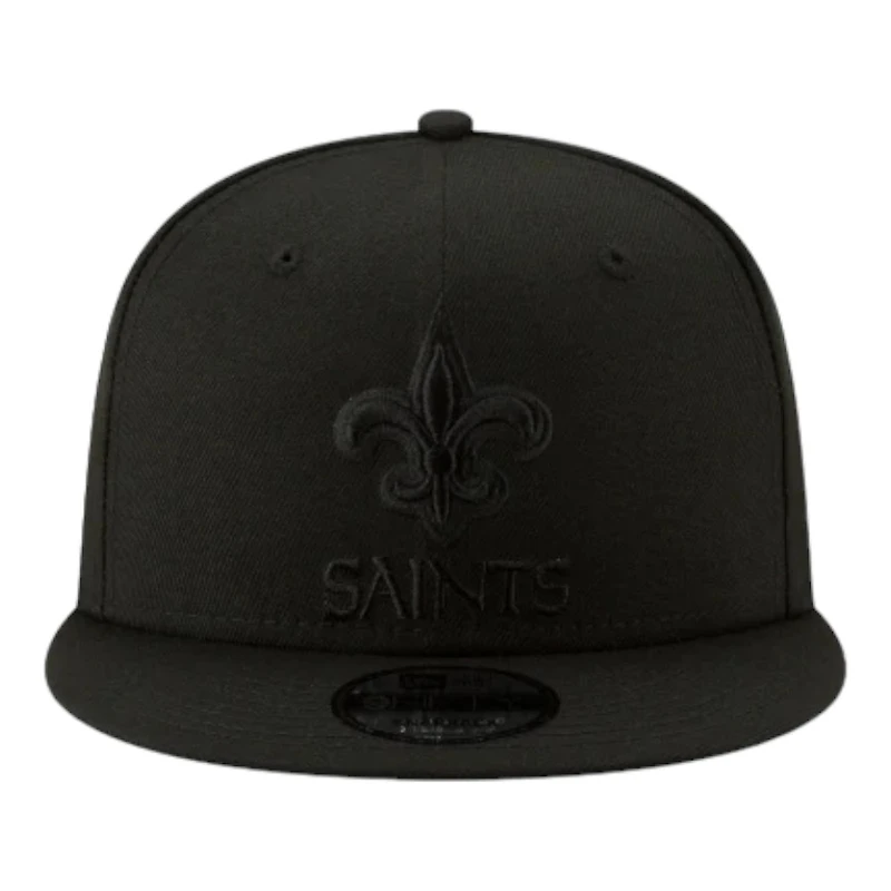 New Orleans Saints Black on Black Basic New Era 9FIFTY Snapback Hat