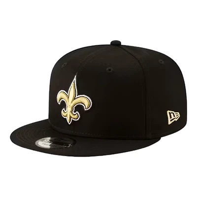 New Orleans Saints Black Team Color Basic New Era 9FIFTY Snapback Hat