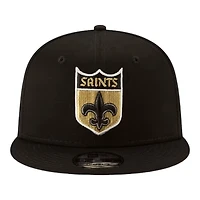 New Orleans Saints Black Historic Logo Basic New Era 9FIFTY Snapback Hat
