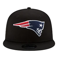 New England Patriots Black Team Color Basic New Era 9FIFTY Snapback Hat