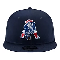 New England Patriots Navy Historic Logo Basic New Era 9FIFTY Snapback Hat