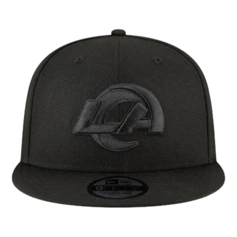 Los Angeles Rams Black on Black Basic New Era 9FIFTY Snapback Hat