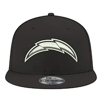 Los Angeles Chargers Black and White Basic New Era 9FIFTY Snapback Hat