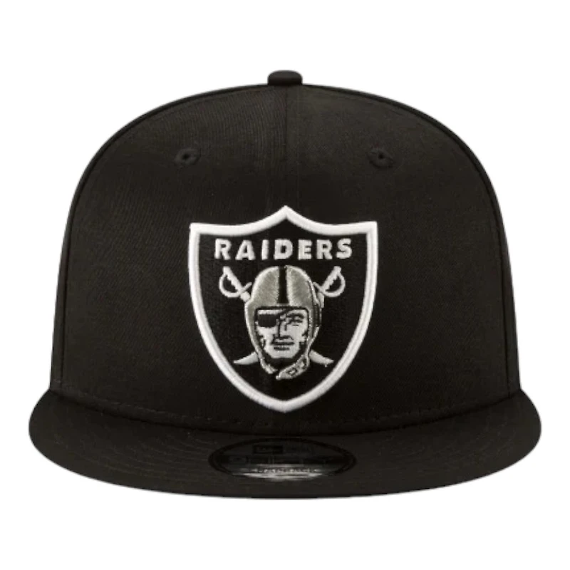 Las Vegas Raiders Black and Basic New Era 9FIFTY Snapback Hat