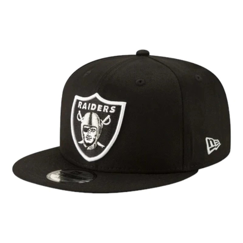 Las Vegas Raiders Black and Basic New Era 9FIFTY Snapback Hat