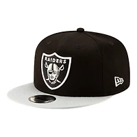 Las Vegas Raiders Black and Gray Basic New Era 9FIFTY Snapback Hat