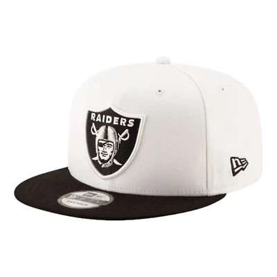 Las Vegas Raiders White Team Color Basic New Era 9FIFTY Snapback Hat