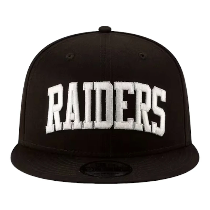 Las Vegas Raiders Black Blocked Logo Basic New Era 9FIFTY Snapback Hat