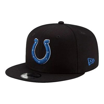 Indianapolis Colts Black Team Color Basic New Era 9FIFTY Snapback Hat
