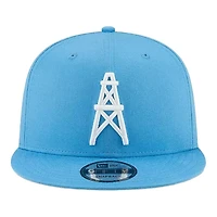 Houston Oilers Light Blue Historic Logo Basic New Era 9FIFTY Snapback Hat