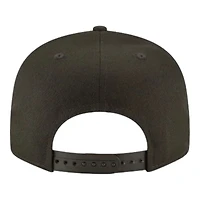 Detroit Lions Black and White Basic New Era 9FIFTY Snapback Hat