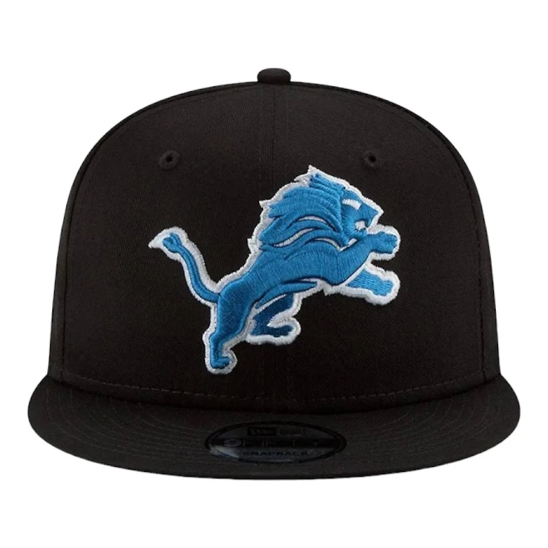 Detroit Lions Black Team Color Basic New Era 9FIFTY Snapback Hat