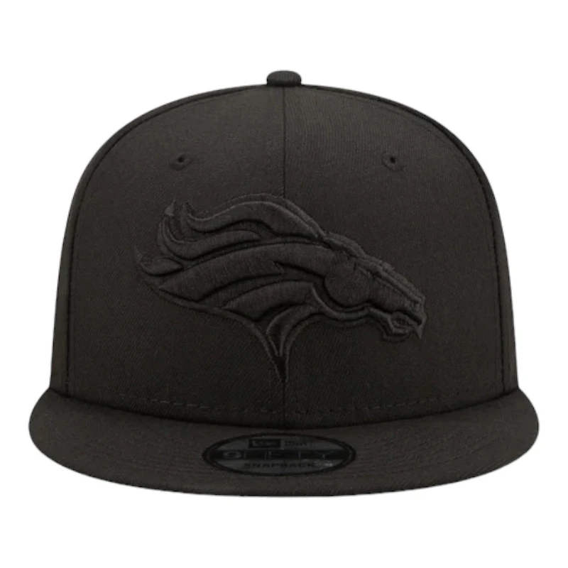 Denver Broncos Black on Black Basic New Era 9FIFTY Snapback Hat