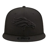 Denver Broncos Black on Black Basic New Era 9FIFTY Snapback Hat