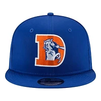 Denver Broncos Royal Blue Historic Logo Basic New Era 9FIFTY Snapback Hat