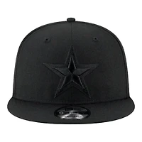 Dallas Cowboys Black on Black Basic New Era 9FIFTY Snapback Hat