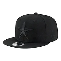 Dallas Cowboys Black on Black Basic New Era 9FIFTY Snapback Hat