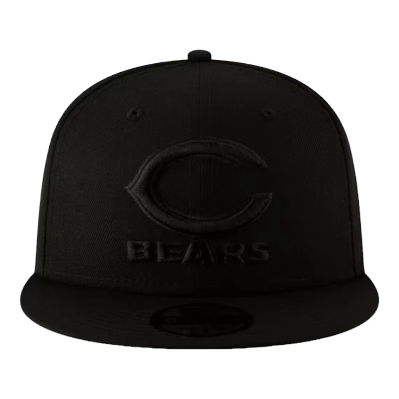 Chicago Bears Black on Black Basic New Era 9FIFTY Snapback Hat