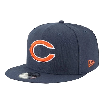 Chicago Bears Navy Team Color Basic New Era 9FIFTY Snapback Hat