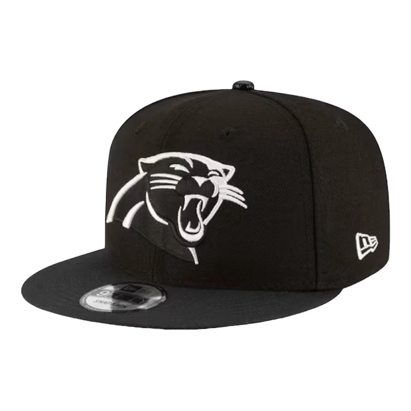 Carolina Panthers Black and White Basic New Era 9FIFTY Snapback Hat