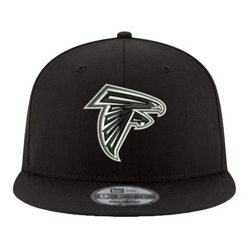 Atlanta Falcons Black and White Basic New Era 9FIFTY Snapback Hat
