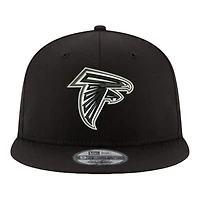Atlanta Falcons Black and White Basic New Era 9FIFTY Snapback Hat