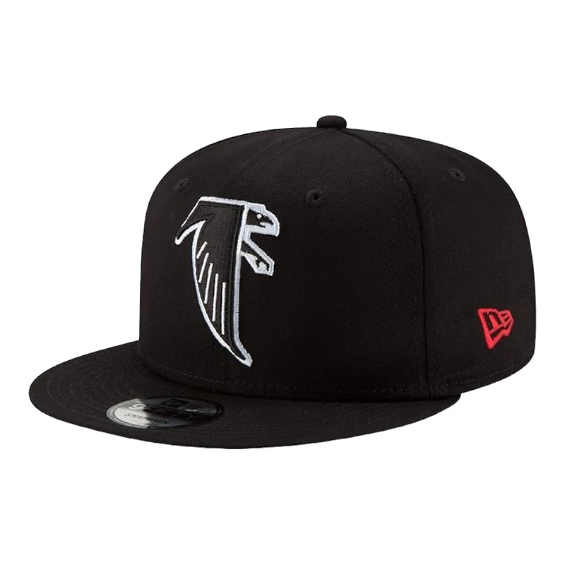 Atlanta Falcons Black Historic Logo Basic New Era 9FIFTY Snapback Hat
