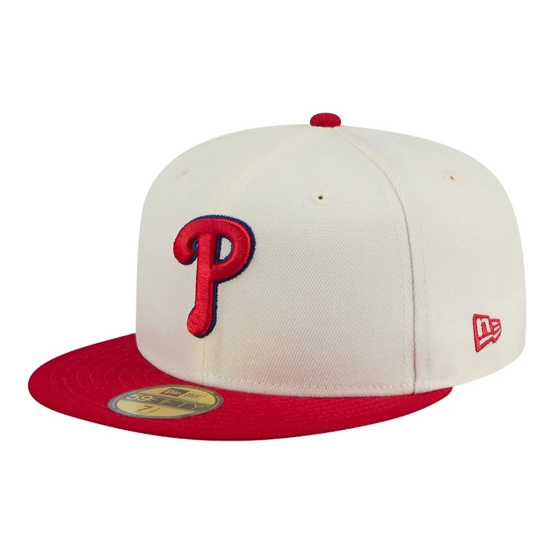 Philadelphia Phillies Chrome Red Two Tone New Era 59FIFTY Fitted Hat
