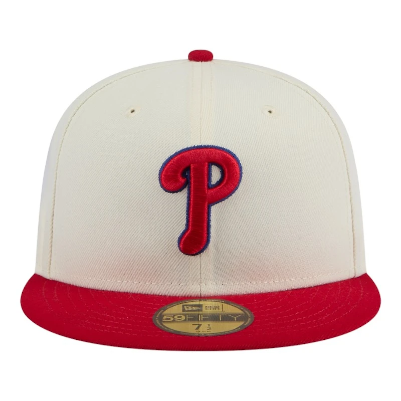 Philadelphia Phillies Chrome Red Two Tone New Era 59FIFTY Fitted Hat
