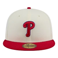 Philadelphia Phillies Chrome Red Two Tone New Era 59FIFTY Fitted Hat