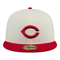 Cincinnati Reds Chrome Red Two Tone New Era 59FIFTY Fitted Hat