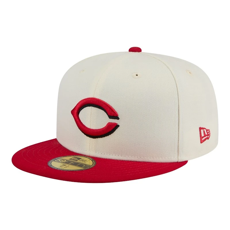 Cincinnati Reds Chrome Red Two Tone New Era 59FIFTY Fitted Hat