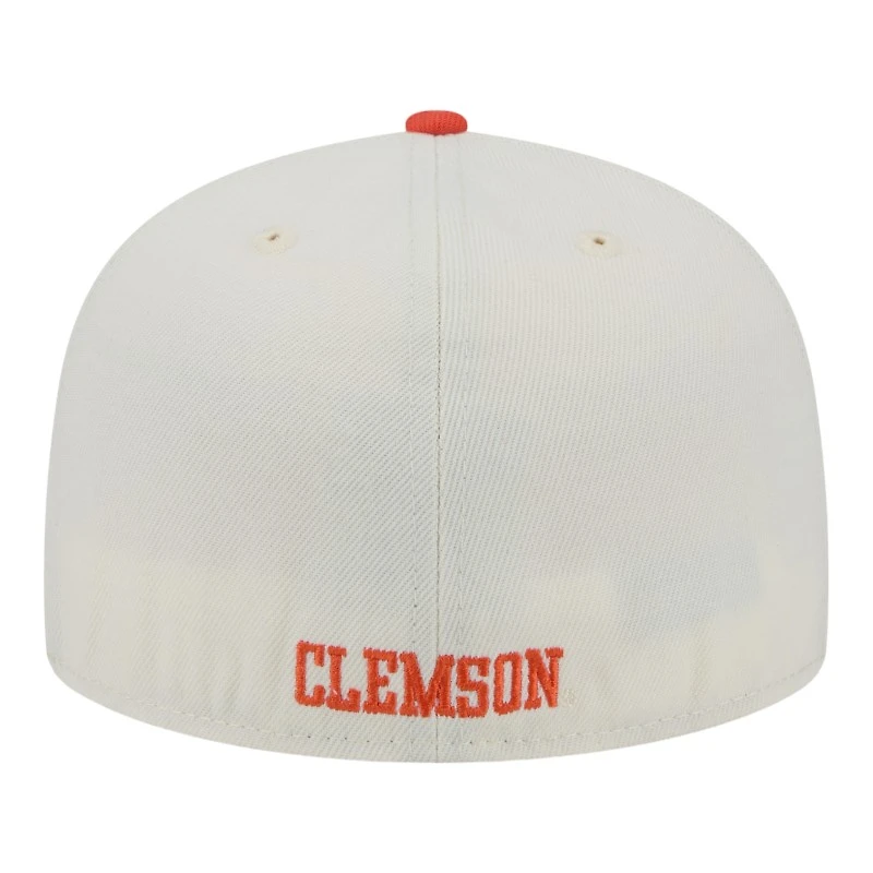 Clemson Tigers Chrome Orange Two Tone New Era 59FIFTY Fitted Hat