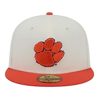 Clemson Tigers Chrome Orange Two Tone New Era 59FIFTY Fitted Hat