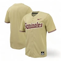 Florida State Seminoles Baseball Gold Nike Full-Button Replica Jersey
