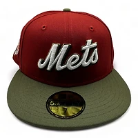 New York Mets Maroon Green Two Tone 2013 All Star Game Patch Gray UV 59FIFTY Fitted Hat