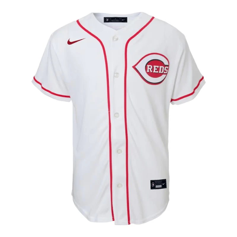 Youth Cincinnati Reds Elly De La Cruz Nike White Home Jersey