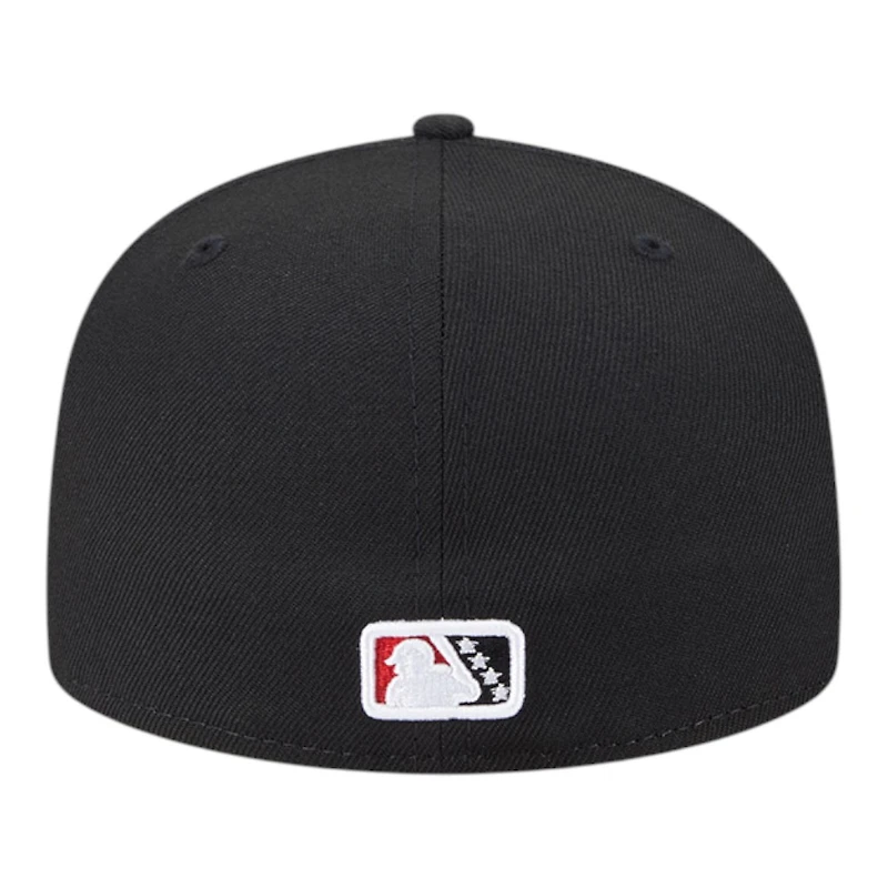 Rocket City Trash Pandas Black Alternate Authentic Collection MiLB New Era 59FIFTY Fitted Hat