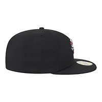 Rocket City Trash Pandas Black Alternate Authentic Collection MiLB New Era 59FIFTY Fitted Hat