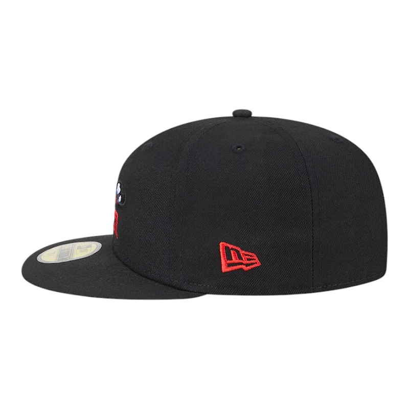 Rocket City Trash Pandas Black Alternate Authentic Collection MiLB New Era 59FIFTY Fitted Hat