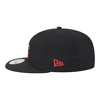 Rocket City Trash Pandas Black Alternate Authentic Collection MiLB New Era 59FIFTY Fitted Hat