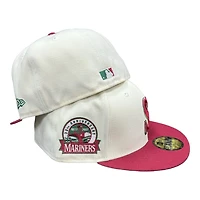 Seattle Mariners Chrome Red Two Tone 30th Anni Patch Green UV New Era 59Fifty Fitted Hat