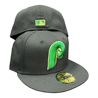 Philadelphia Phillies Black Neon Green UV New Era 59Fifty Fitted Hat