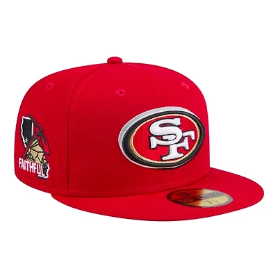 San Francisco 49ers Red On Stage Official 2024 NFL Draft New Era 59FIFTY Fitted Hat