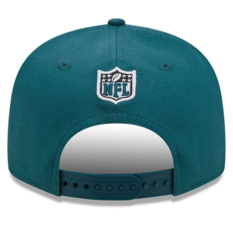Philadelphia Eagles Midnight Green 2024 NFL Draft 9FIFTY Snapback Hat