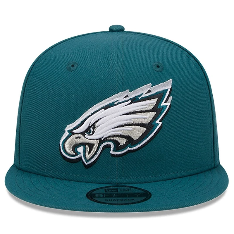 Philadelphia Eagles Midnight Green 2024 NFL Draft 9FIFTY Snapback Hat