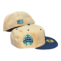 Houston Astros Khaki Navy Two Tone 1986 ASG Patch Blue UV New Era 59Fifty Fitted Hat